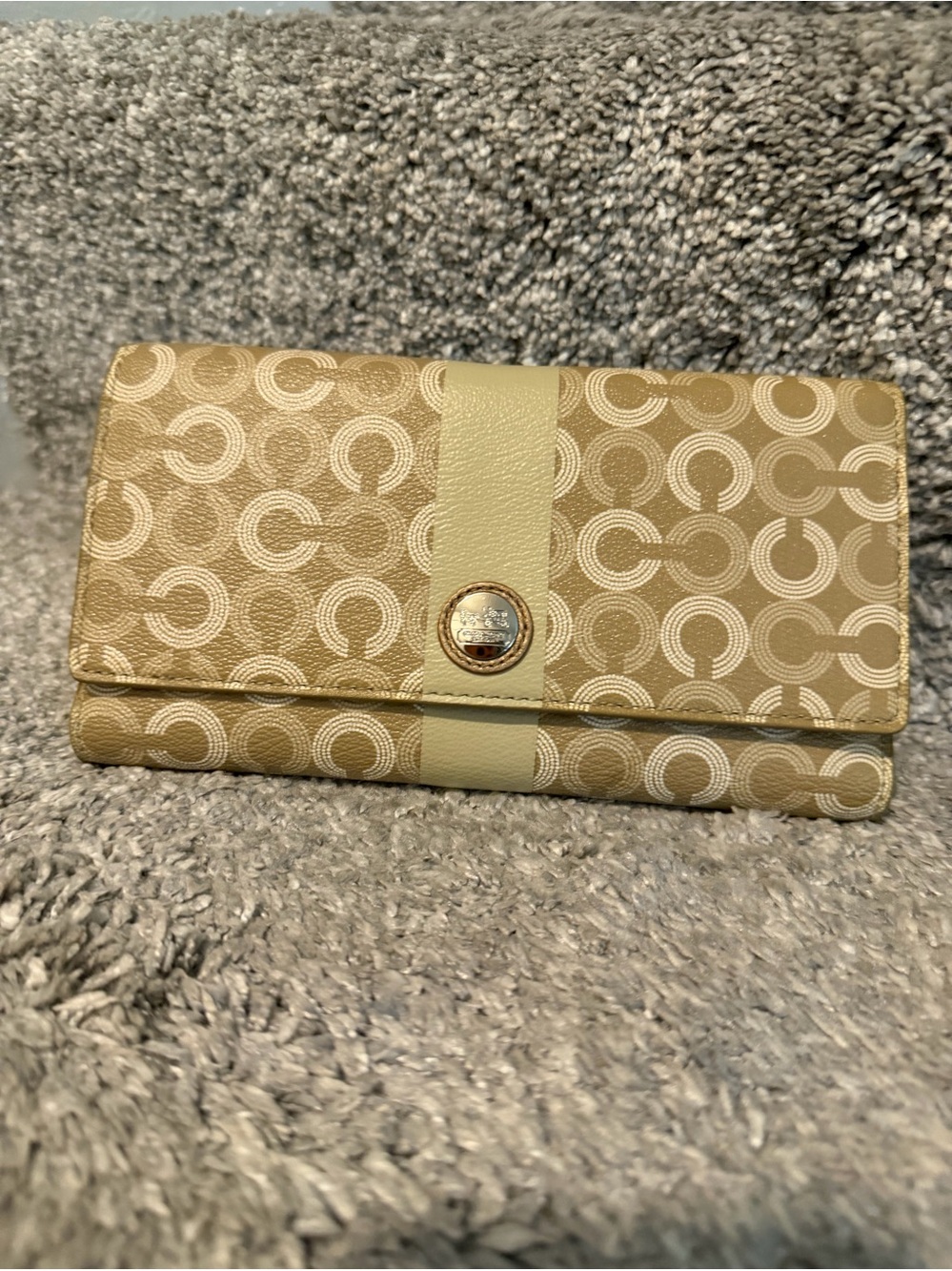 Coach Waverly Large CC Checkbook Flap Wallet